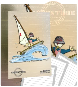 Surf ~Small format 150 page notebook~